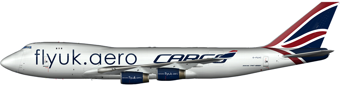 Boeing 747-400F in Cargo livery